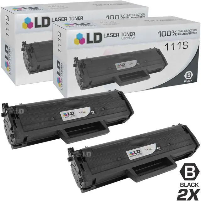 Main image of LD © Compatible Replacements for Samsung MLT-D111S Set of 2 Black Laser Toner Cartridges for use in Samsung Xpress M2020W, and M2070FW Printers