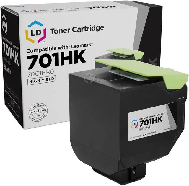 Main image of LD © Remanufactured Lexmark 701HK / 70C1HK0 HY Black Laser Toner Cartridge for use in Lexmark CS Series