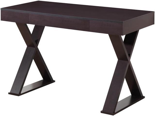 Alt view image 2 of 4 - Office Express X-Leg Laptop Computer Home Office Desk - Espresso