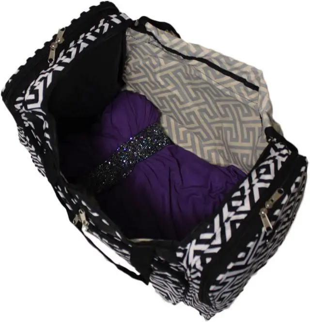 Alt view image 7 of 8 - World Traveler Greek Key 19in. Shoulder Duffle Bag