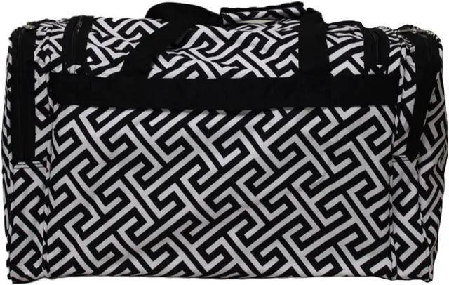 Alt view image 6 of 8 - World Traveler Greek Key 19in. Shoulder Duffle Bag