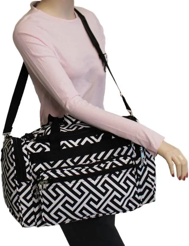 Alt view image 8 of 8 - World Traveler Greek Key 19in. Shoulder Duffle Bag