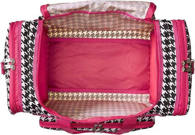 Alt view image 8 of 10 - World Traveler Houndstooth 16in. Shoulder Duffle Bag