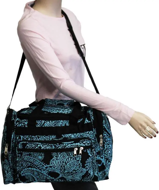 Alt view image 8 of 8 - World Traveler Paisley 19in. Shoulder Duffle Bag