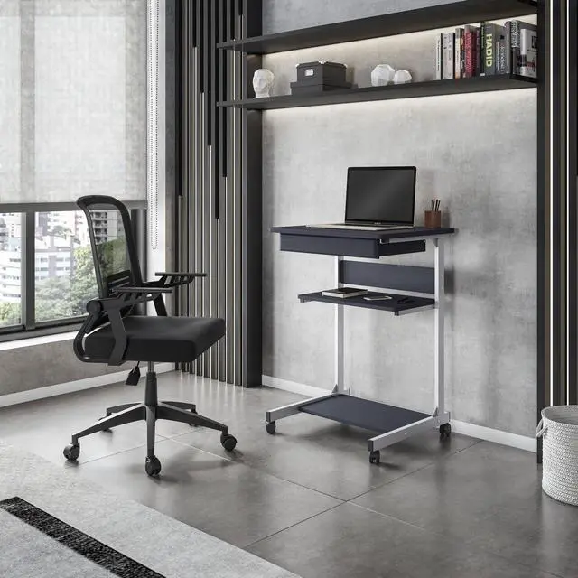 Alt view image 6 of 6 - Urban Designs Rolling Laptop Cart with Storage