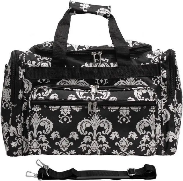 Main image of World Traveler 22-inch Travel Duffel Bag - Black White Damask II