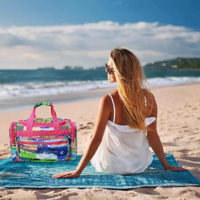 Alt view image 2 of 2 - World Traveler Value Series Summer 16-Inch Carry-On Duffel Bag - Surf