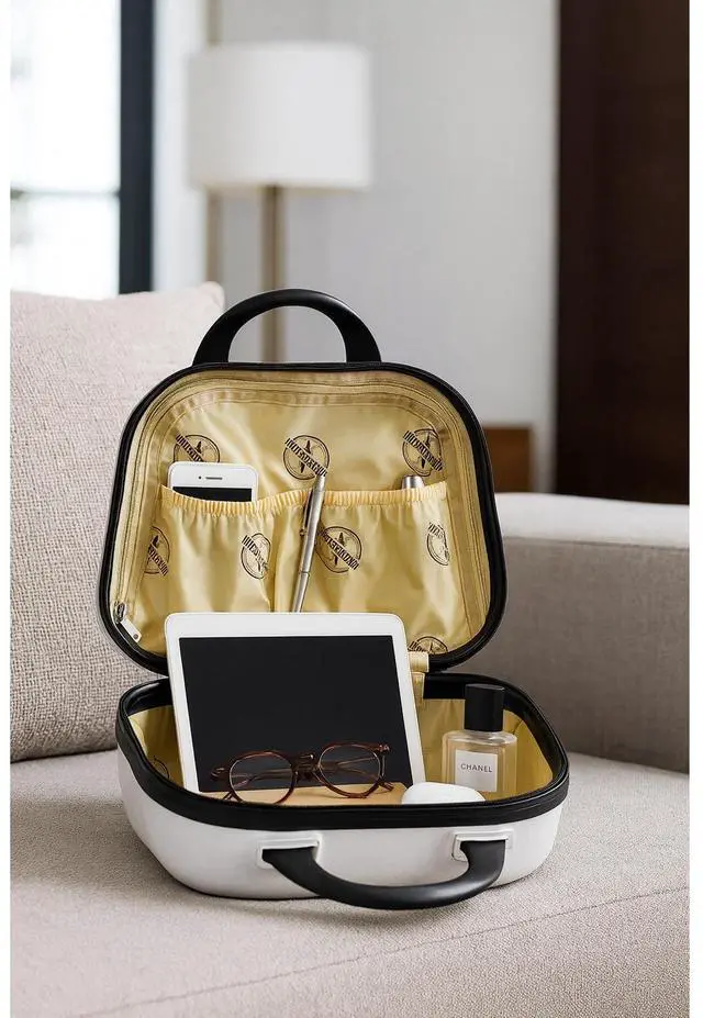 Alt view image 12 of 12 - World Traveler Butterfly 2-piece Hardside Carry-on Spinner Luggage Set