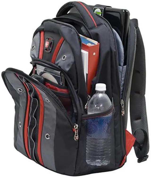 Alt view image 2 of 4 - Wenger SwissGear VALVE 16" Laptop Notebook Computer & iPad Ready Backpack - Red