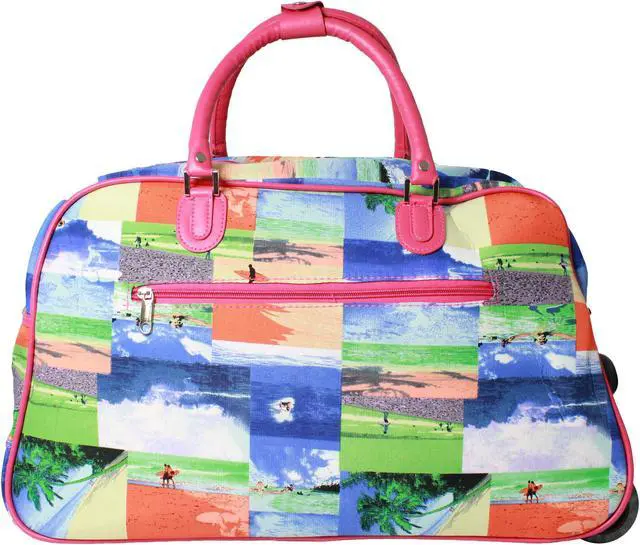 Alt view image 2 of 2 - World Traveler Surf 21" Carry-On Rolling Duffel Bag - Surf