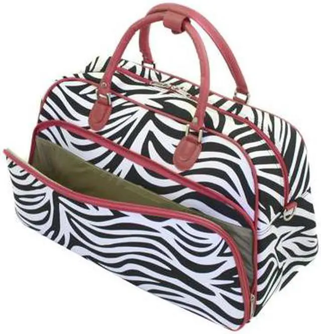 Alt view image 2 of 3 - World Traveler Shoulder Travel Bag - Red Zebra