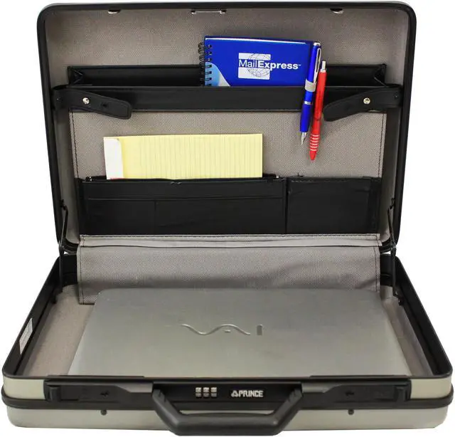 Alt view image 2 of 4 - Copa European Prince Style ABS 17" Attache Case - Silver