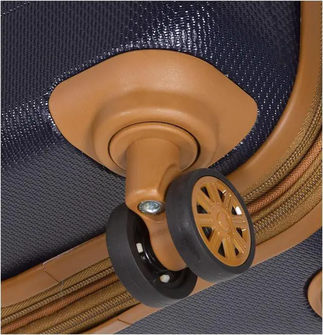 Alt view image 5 of 6 - Dejuno Legion 3-PC Hardside Spinner TSA Combination Lock Luggage Set - Navy