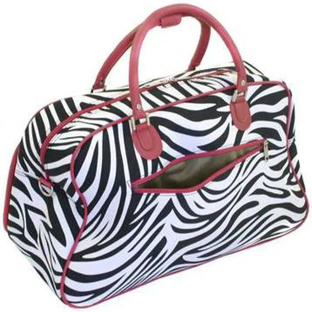 Alt view image 3 of 3 - World Traveler Shoulder Travel Bag - Red Zebra