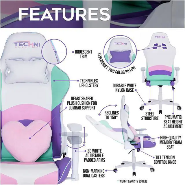 Main image of Urban Designs Kawaii Style High-Back Ergonomic Office-PC Gaming Chair