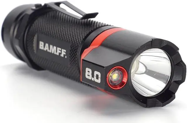 Alt view image 3 of 7 - STKR Concepts BAMFF 8.0 - 800 Lumen Dual CREE LED Tactical Flashlight