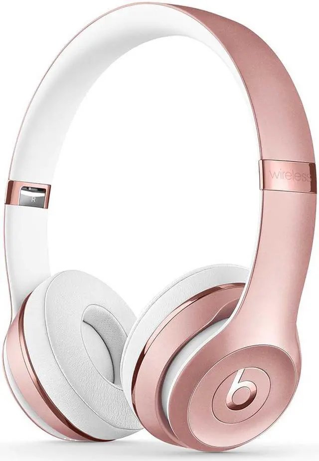Alt view image 15 of 20 - Beats by Dr. Dre Solo3 Wireless On-Ear Headphones - Rose Gold - Stereo - Rose Gold - Mini-phone - Wired/Wireless - Bluetooth - Over-the-head - Binaural - Circumaural