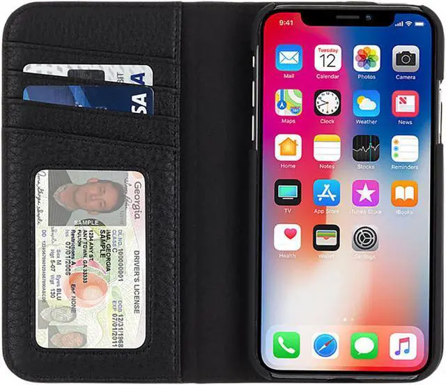 Alt view image 5 of 5 - Case-Mate Wallet Folio Case for iPhone XR - Black