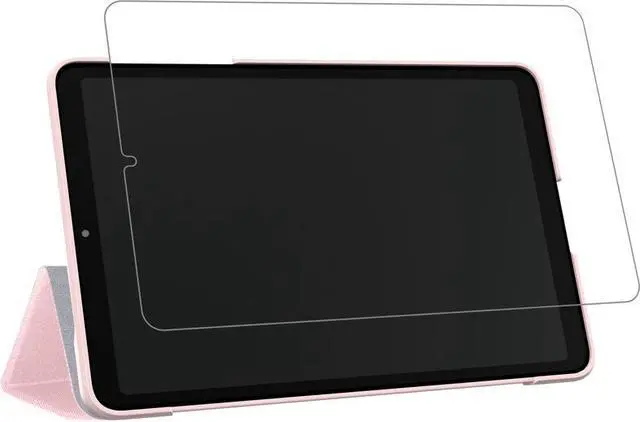 Main image of Verizon Folio Case & Tempered Glass Screen Protector Bundle for Galaxy Tab A 8.4 - Pink