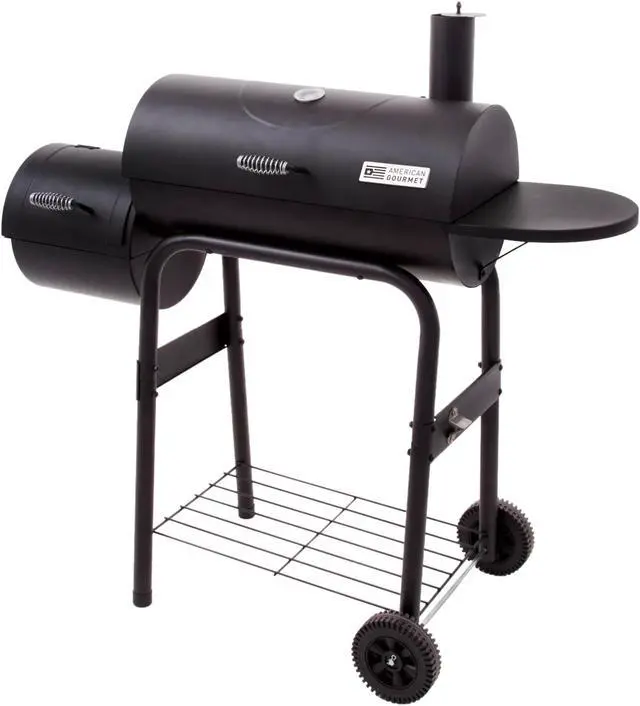 Alt view image 20 of 20 - Char-Broil 12201570-A1 American Gourmet Offset Smoker, Black