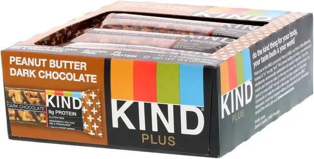 Alt view image 11 of 13 - KIND Plus Peanut Butter Dark Chocolate + Proteins - Box of 12 Bars by Kind