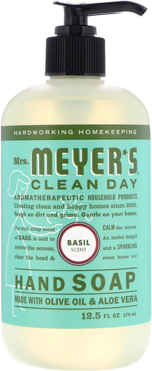 Alt view image 7 of 15 - Mrs. Meyer's Liquid Hand Soap - Basil - 12.5 oz Liquid Hand Soap (Pack of 1)