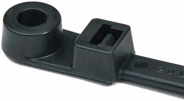Main image of HellermannTyton - Cable Tie,Mount Hole,8" x 3/16",Black,50 lb./100pk