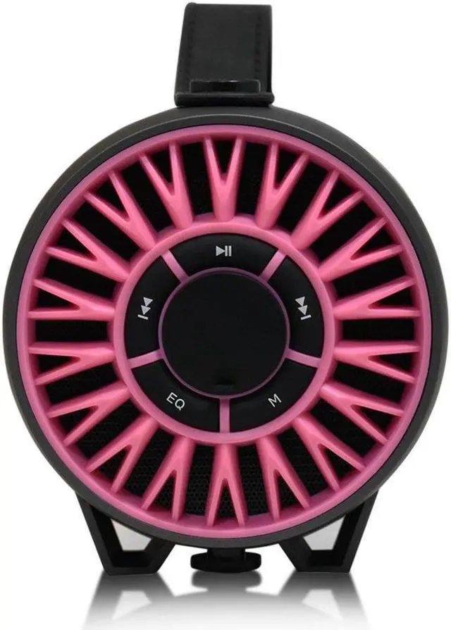 Alt view image 2 of 8 - Axess SPBT1056-PK Portable Bluetooth Media Speaker - Pink