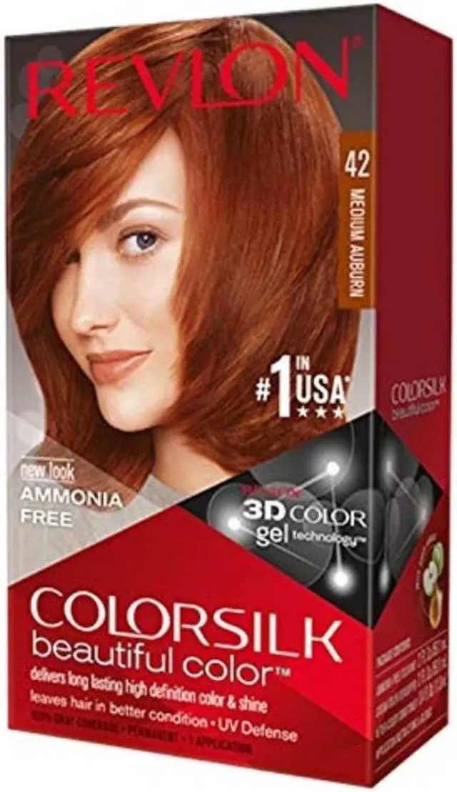 Alt view image 2 of 2 - Revlon Colorsilk Hair Color 42 Medium Auburn
