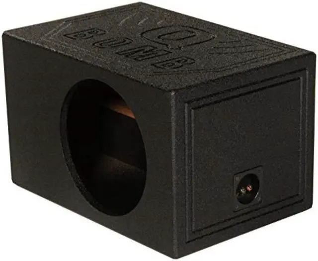 Alt view image 2 of 13 - QPower QBOMB12VL Single 12" Vented Ported Car Subwoofer Sub Box Enclosure QBOMB