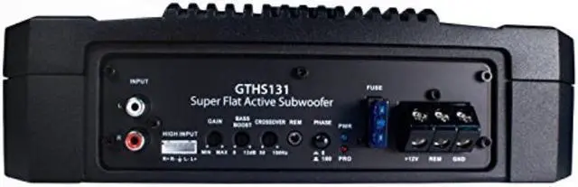 Alt view image 2 of 4 - blaupunkt gths131 200w 8" car under seat super slim powered subwoofer enclosed