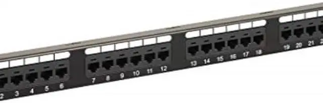 Alt view image 7 of 11 - ICC ICMPP02460 Cat 6 24 Port Patch Panel, 1 RMS