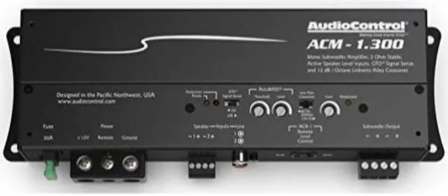 Alt view image 17 of 20 - Audio Control ACM-1.300 Monoblock Micro Amplifier with Accubass