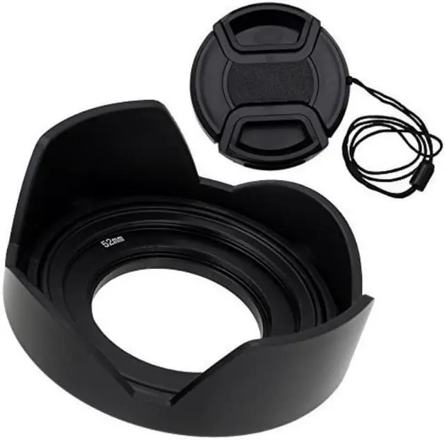 Alt view image 9 of 16 - Fotodiox Lens Hood Kit for Sony E PZ 16-50mm F3.5-5.6 OSS E-Mount Power Zoom Lens, Tulip Flower Hood with Cap For Sony Kit Lenses