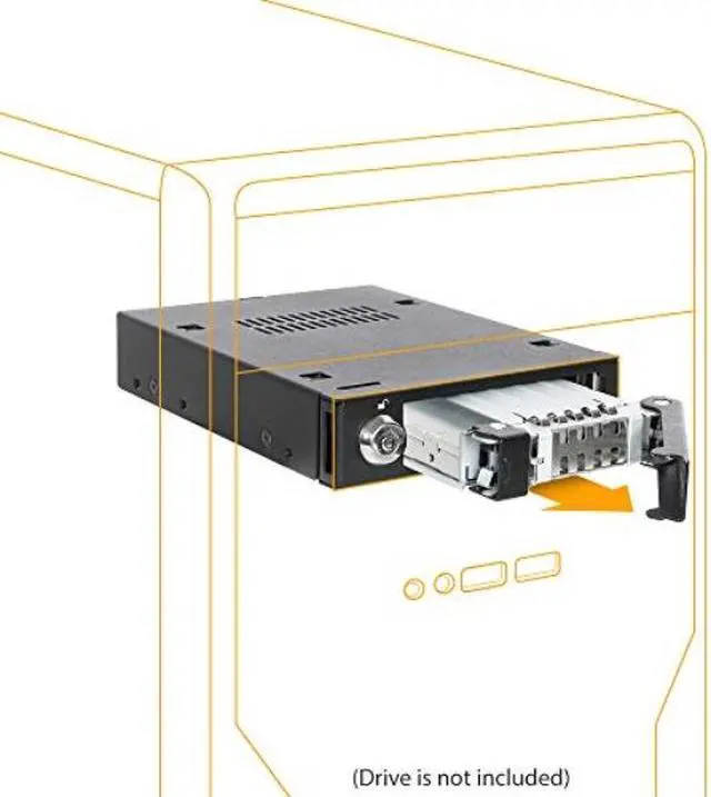 Main image of IcY DOcK Rugged 2.5 SATA HDD & SSD Hot Swap Mobile Rack for 3.5 Drive Bay - ToughArmor MB991SK-B