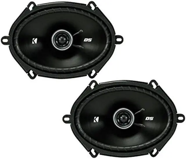 Alt view image 3 of 8 - 2) Kicker 43DSC6804 D-Series 6x8" 200 Watt 2-Way 4-Ohm Car Coaxial Speakers Pair