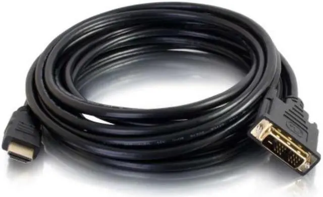 Alt view image 2 of 7 - C2G 42513 C2G 0.5m HDMI to DVI-D Digital Video Cable - HDMI/DVI for Audio/Video Device - 1.64 ft - 1 x DVI-D (Single-Link) Male Digital Video - 1 x HDMI (Type A) Male Digital Audio/Video - Shielding -