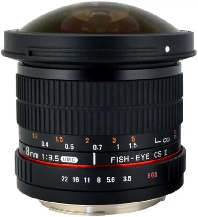 Alt view image 18 of 20 - Rokinon 8mm f/3.5 HD Fisheye Lens with Removable Hood for Canon EF