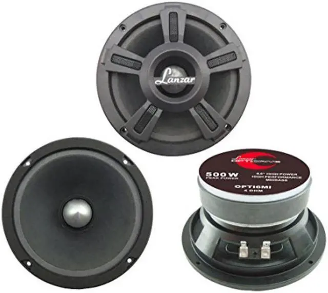 Alt view image 9 of 18 - LANZAR OPTI6MI 6.5" 500W Car Mid bass Mid Range Speaker Audio Stereo