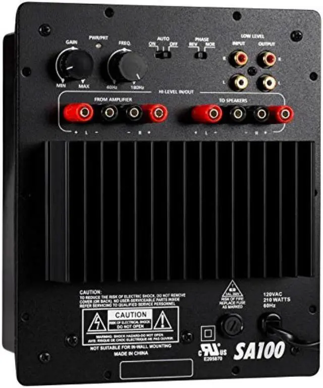 Alt view image 5 of 11 - Dayton Audio SA100 100W Subwoofer Amplifier 300-802