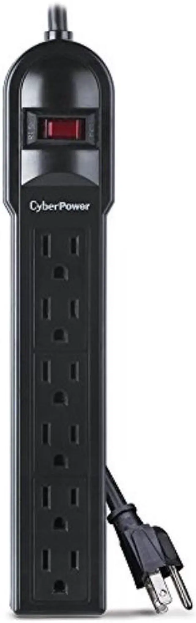 Alt view image 3 of 11 - CyberPower CSB606 6 Feet 6 Outlets 900 Joules Essential Surge Suppressor