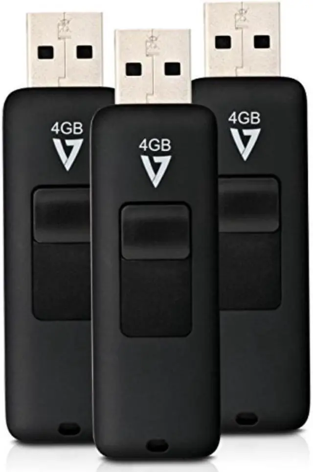 Alt view image 5 of 11 - 3PK 4GB FLASH DRIVE COMBO USB 2.0 BLACK RETRACT CONECT