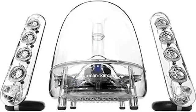Alt view image 8 of 10 - Harman Kardon Soundsticks Wireless Bluetooth Enabled 2.1 Channel Speaker System