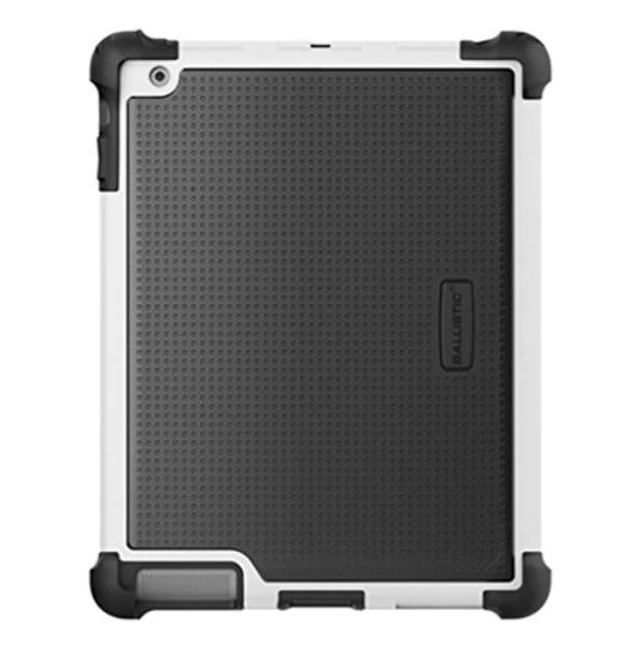 Alt view image 9 of 9 - Apple iPad 2, iPad 3, iPad 4th GEN Black/White Ballistic Tough Jacket Case