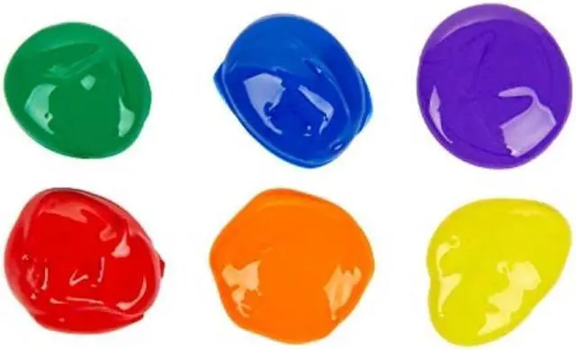 Alt view image 16 of 20 - Crayola Llc Formerly Binney & Smith BIN541204 Washable Kids Paint 6 Jar Set