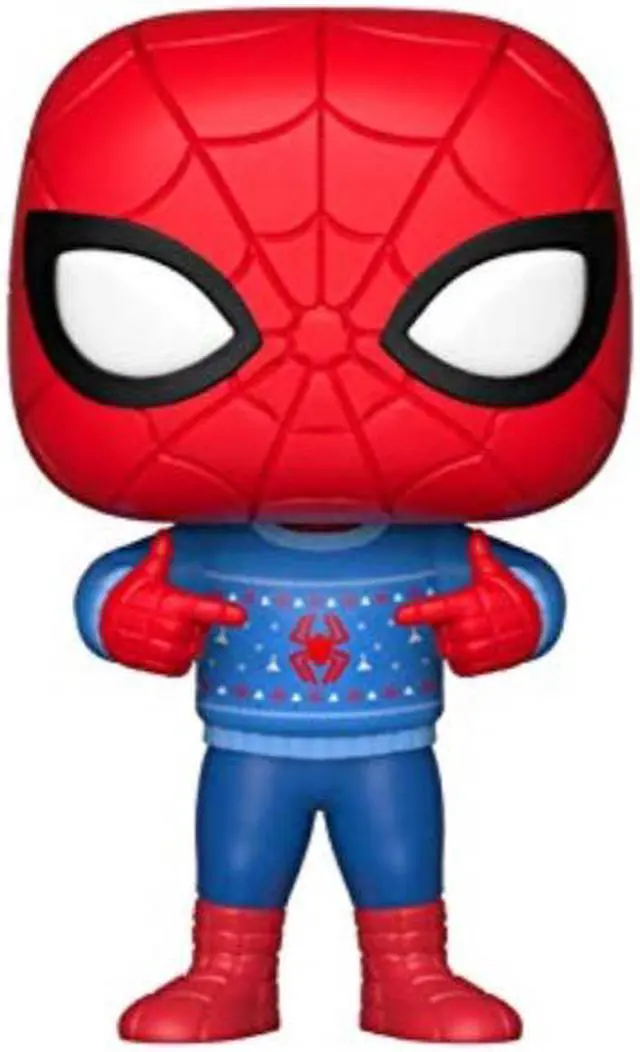 Alt view image 3 of 4 - Funko POP! Marvel: Holiday - Spider-Man with Ugly Sweater - 33983