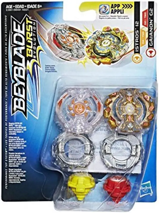 Alt view image 2 of 2 - beyblade burst evolution dual pack istros i2 and gaianon g2