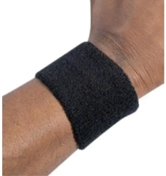 Alt view image 4 of 9 - Wristband, Black, Universal, PK 2