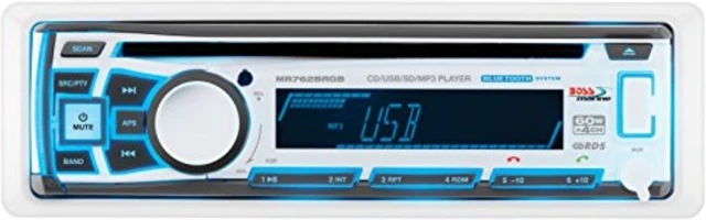 Alt view image 4 of 5 - Boss Audio MR762BRGB Single DIN Bluetooth Enabled In-Dash MP3