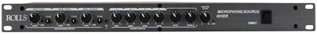 Alt view image 5 of 6 - Rolls RM67 19"W x 1.75"H x 6"D Mic-Source Mixer